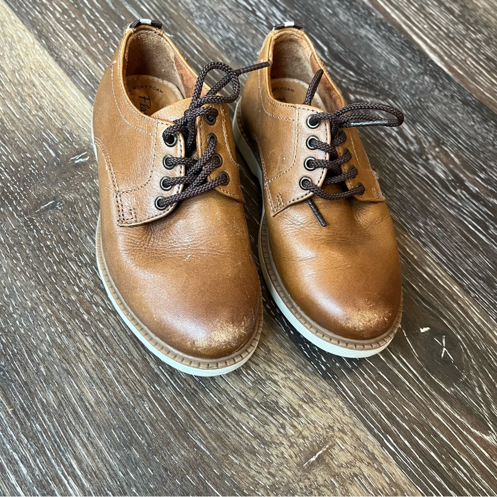 Classic Brown Leather Boys Shoes